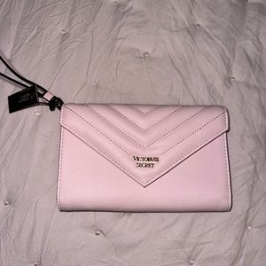 *BRAND NEW* Baby pink Victoria Secret tri fold wallet wristlet